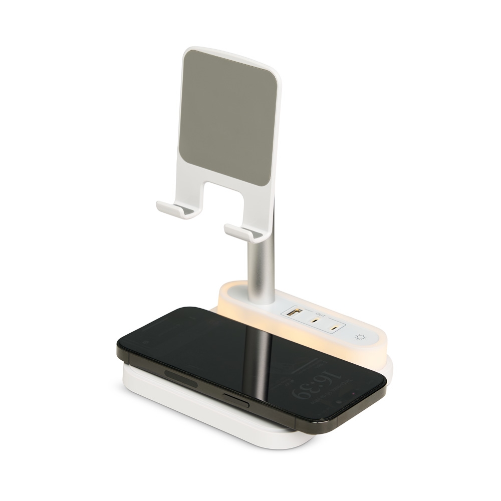 Base de Carregamento com Suporte Celular e Luminária - Imagem 7