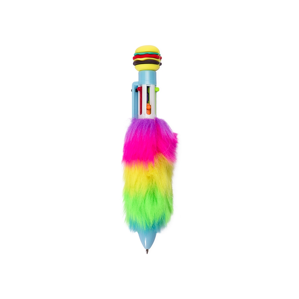 Caneta Plástica Pelúcia Multicolor - Imagem 4
