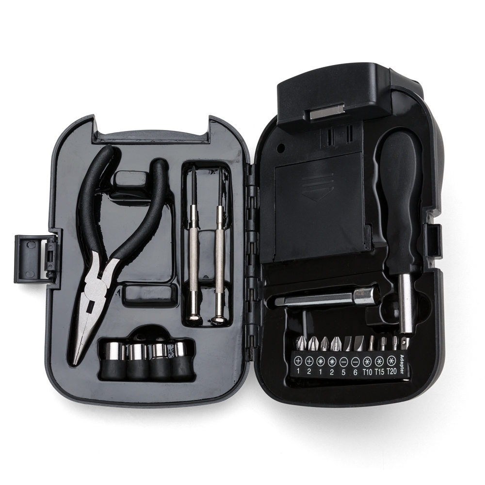 Kit Ferramenta 19 Peças com Lanterna - Imagem 2