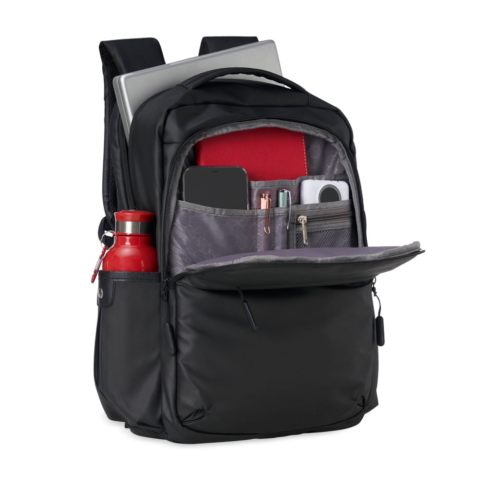Mochila Couro Sintético USB 20L - Imagem 4